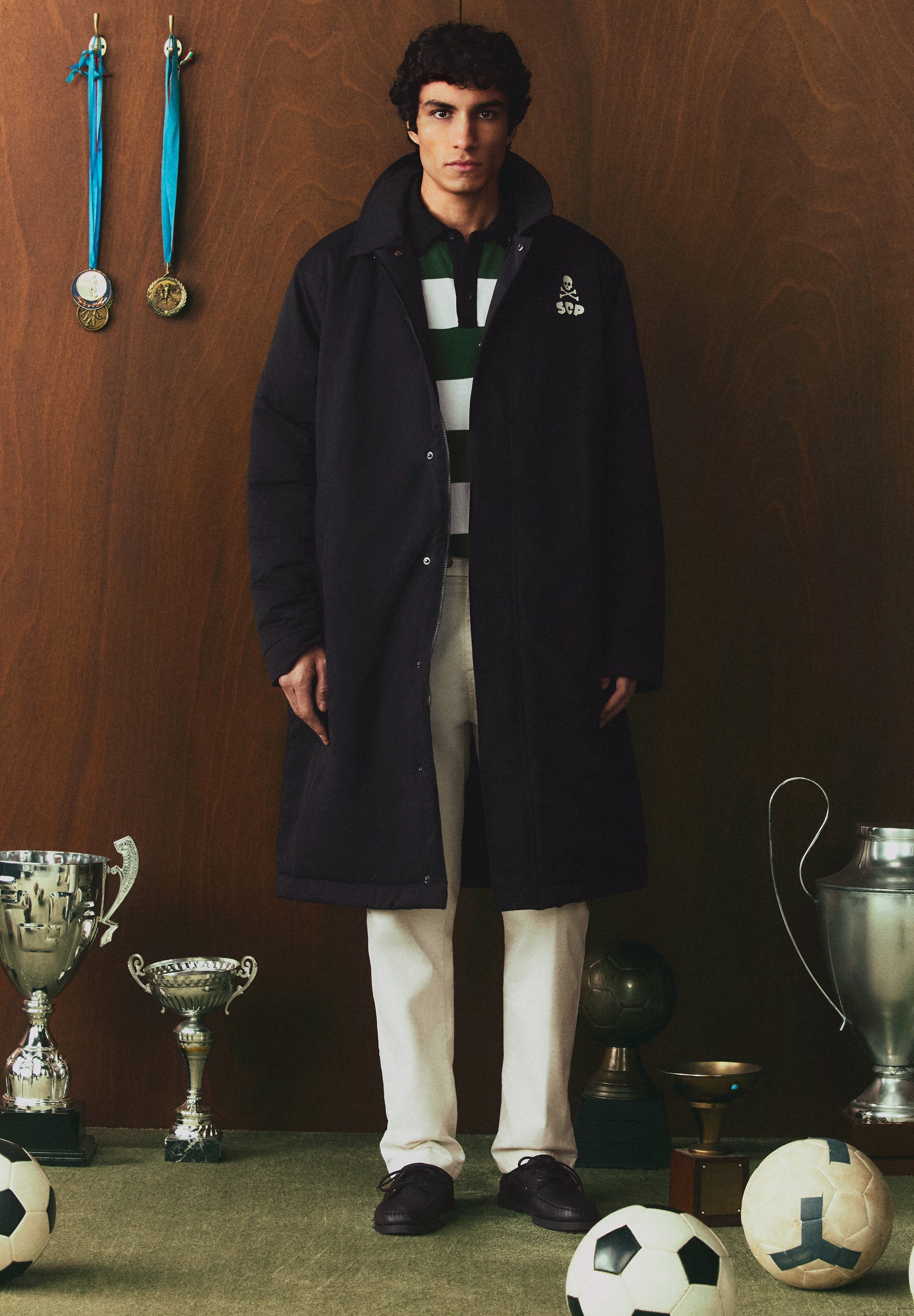 TRENCHCOAT SCALPERS X SPORTING CP AUS TECHNISCHEM GEWEBE