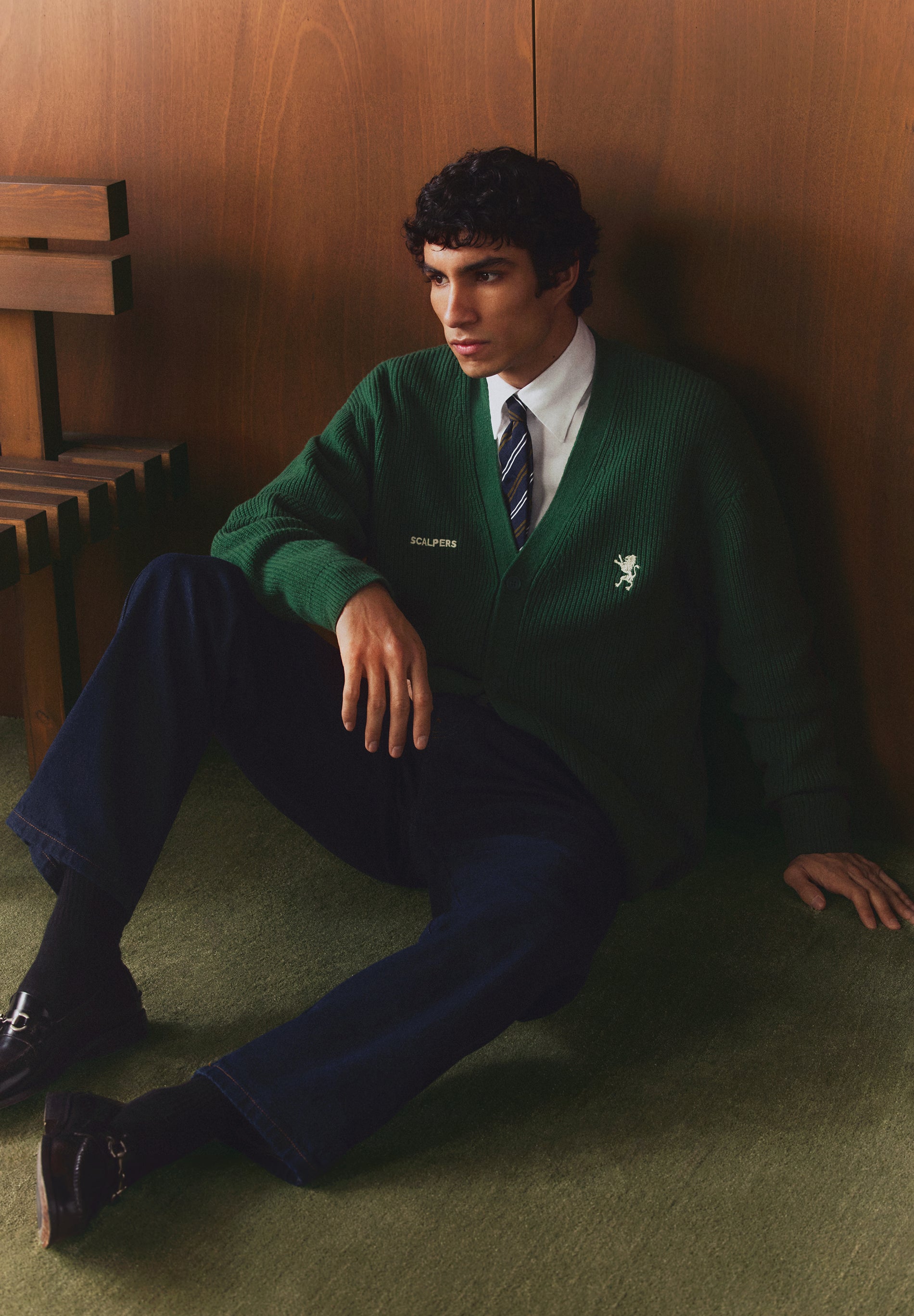 SCALPERS X SPORTING CP WOOL CARDIGAN