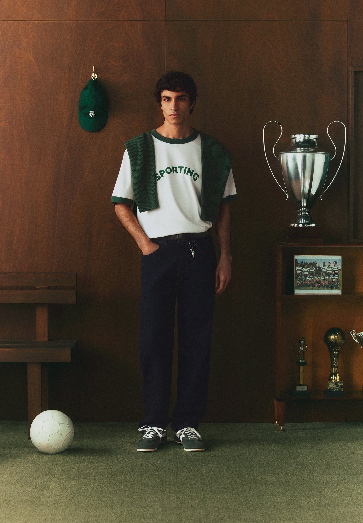 JEANS SCALPERS X SPORTING CP IM CROPPED-FIT