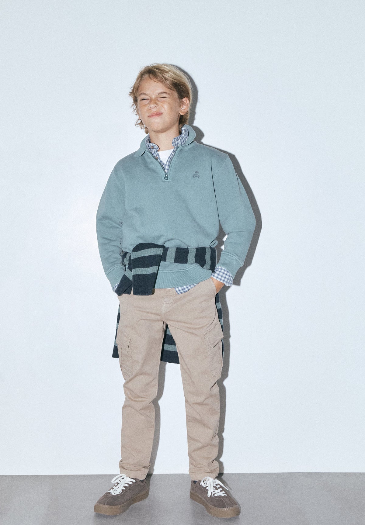 SWEAT HALF-ZIP IMPRIMÉ DANS LE DOS