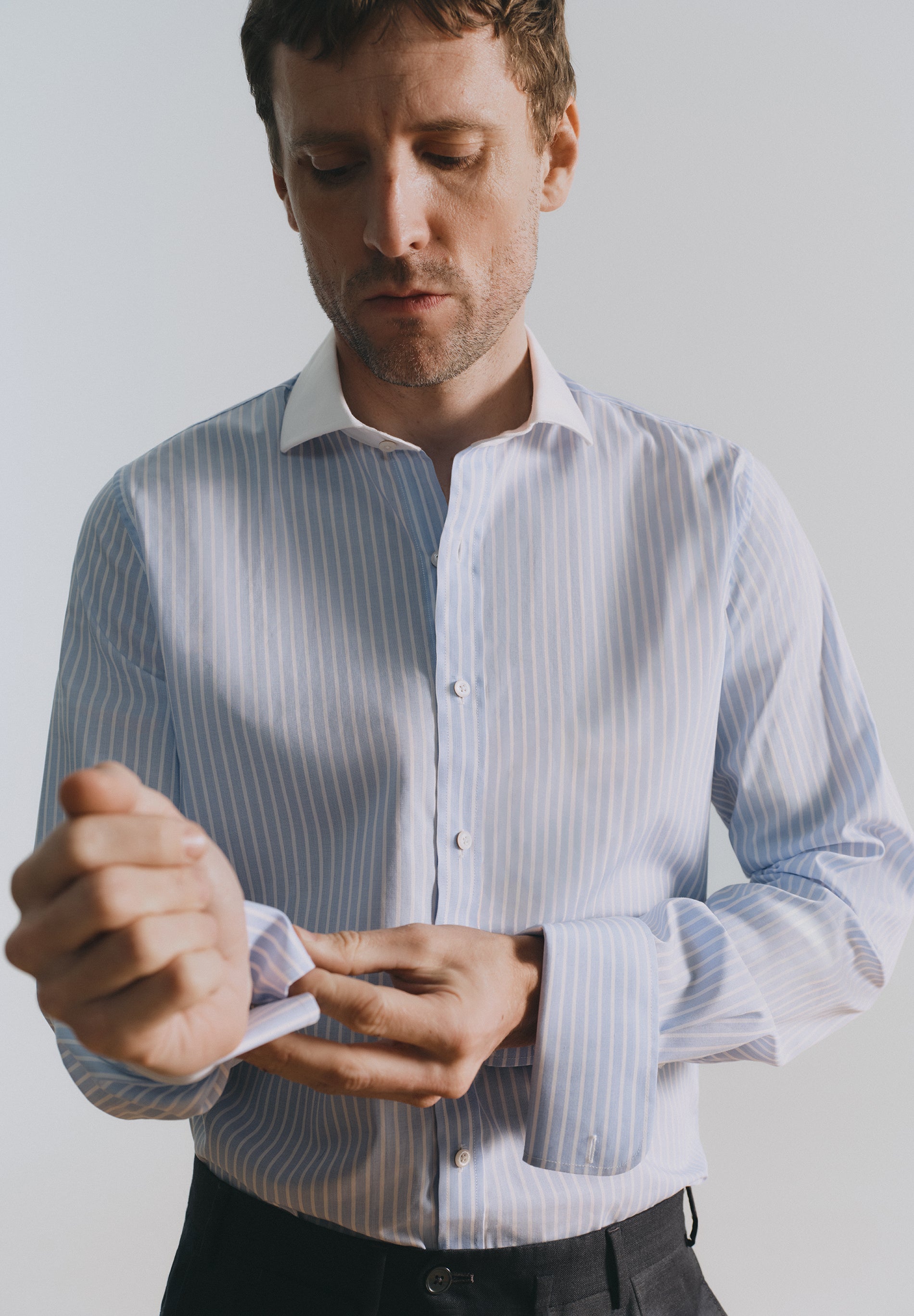 CHEMISE COL CONTRASTANT