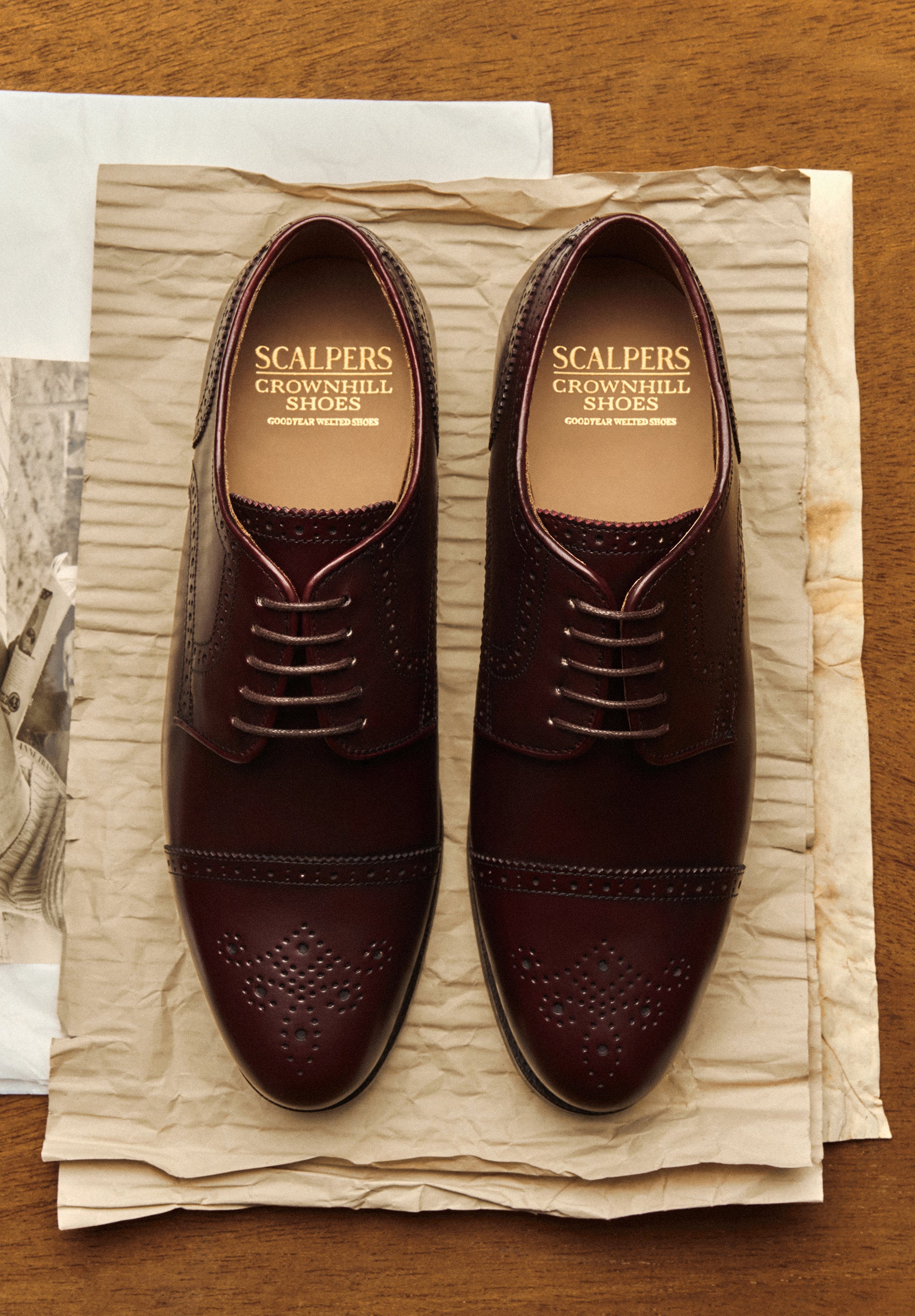 CHAUSSURES DERBY BROGUE CUIR