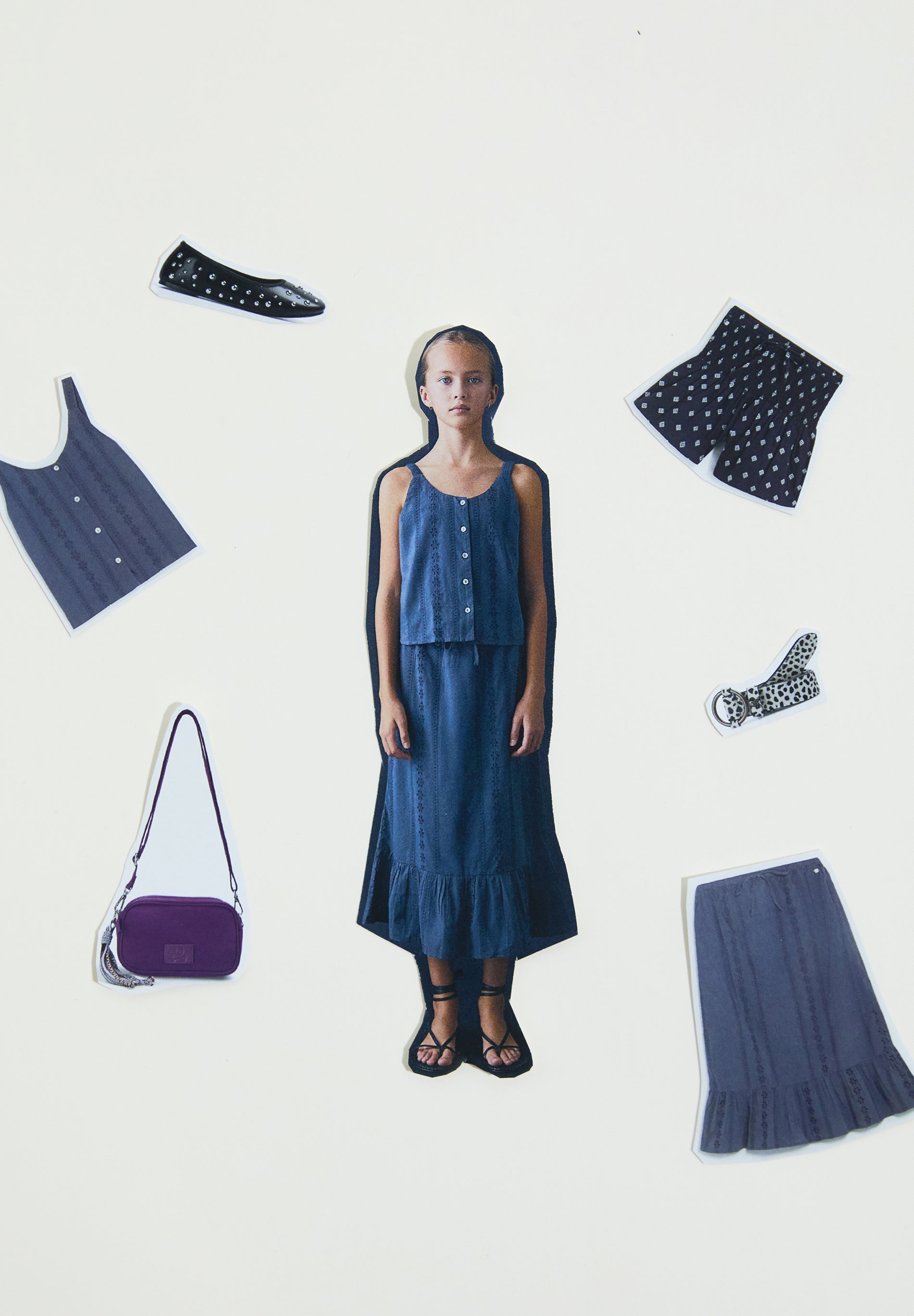 TOP IN COTONE CON RICAMI