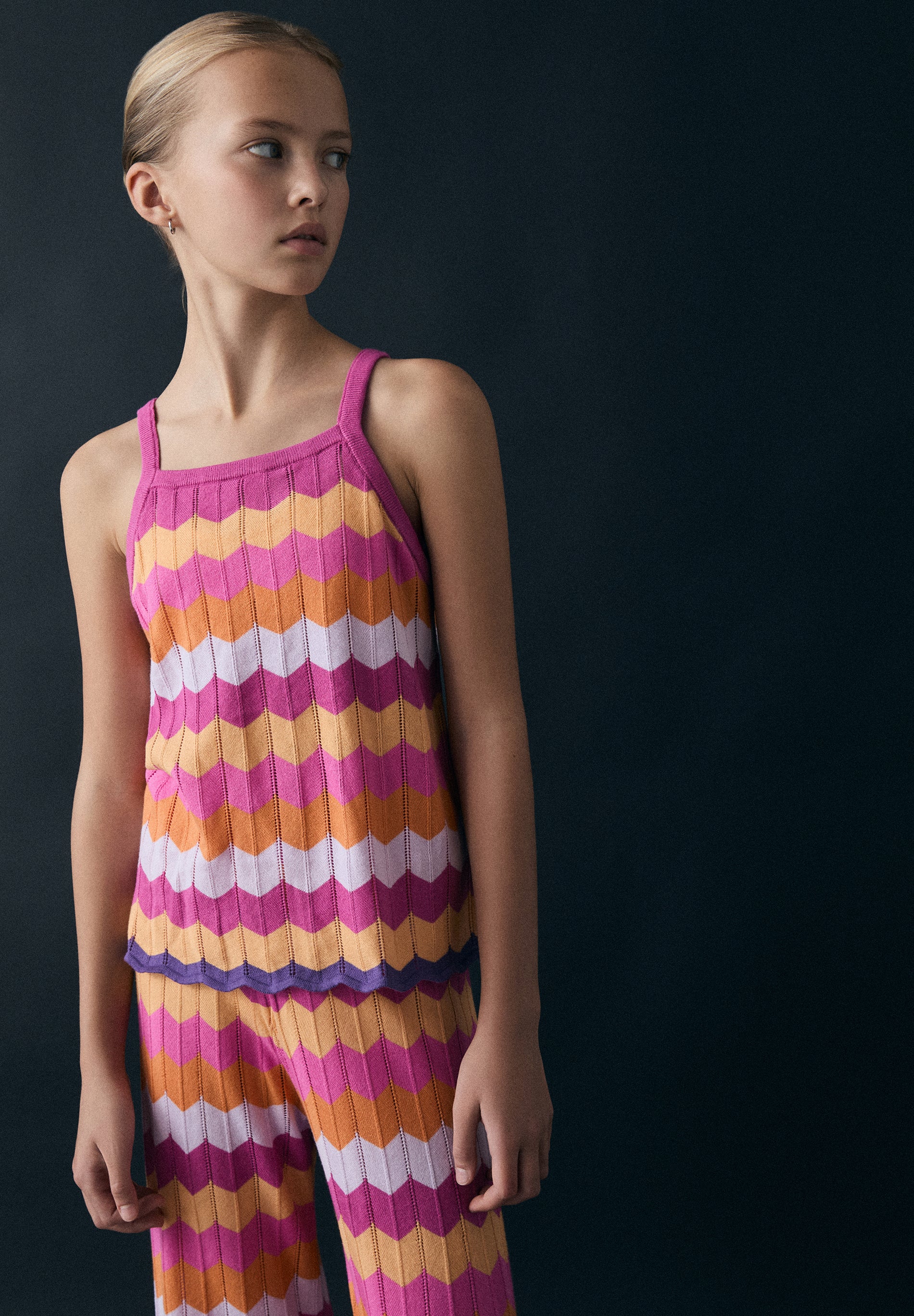 TOP MAGLIA MULTICOLORE