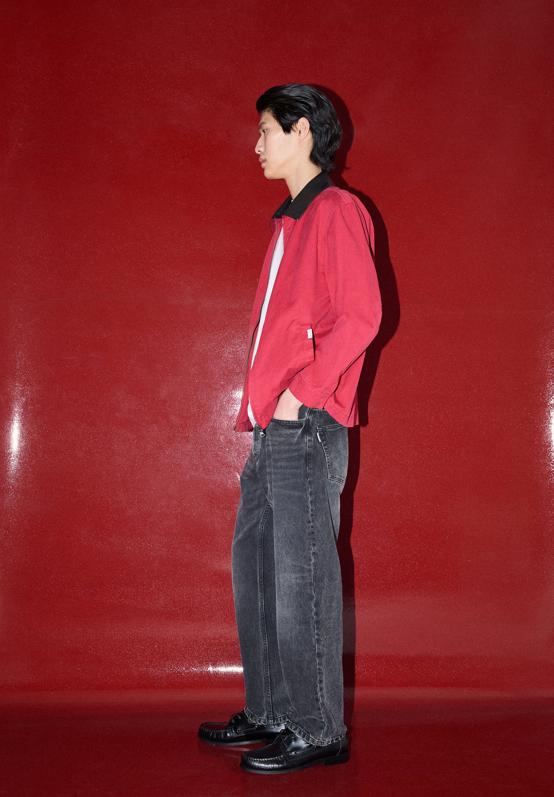 BOMBERJACK CONTRASTERENDE KRAAG