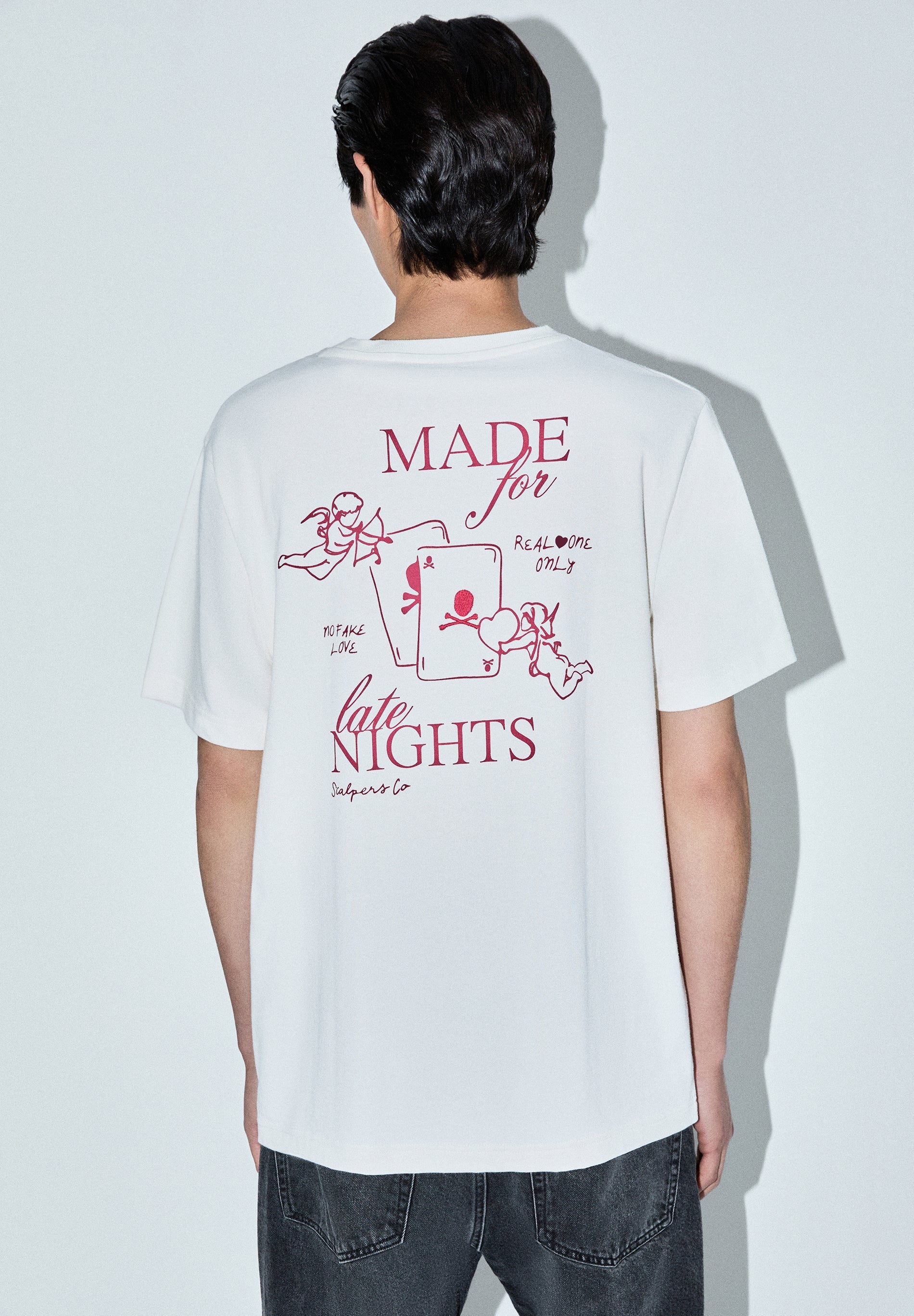 T-SHIRT MIT MADE FOR LATE NIGHTS-PRINT
