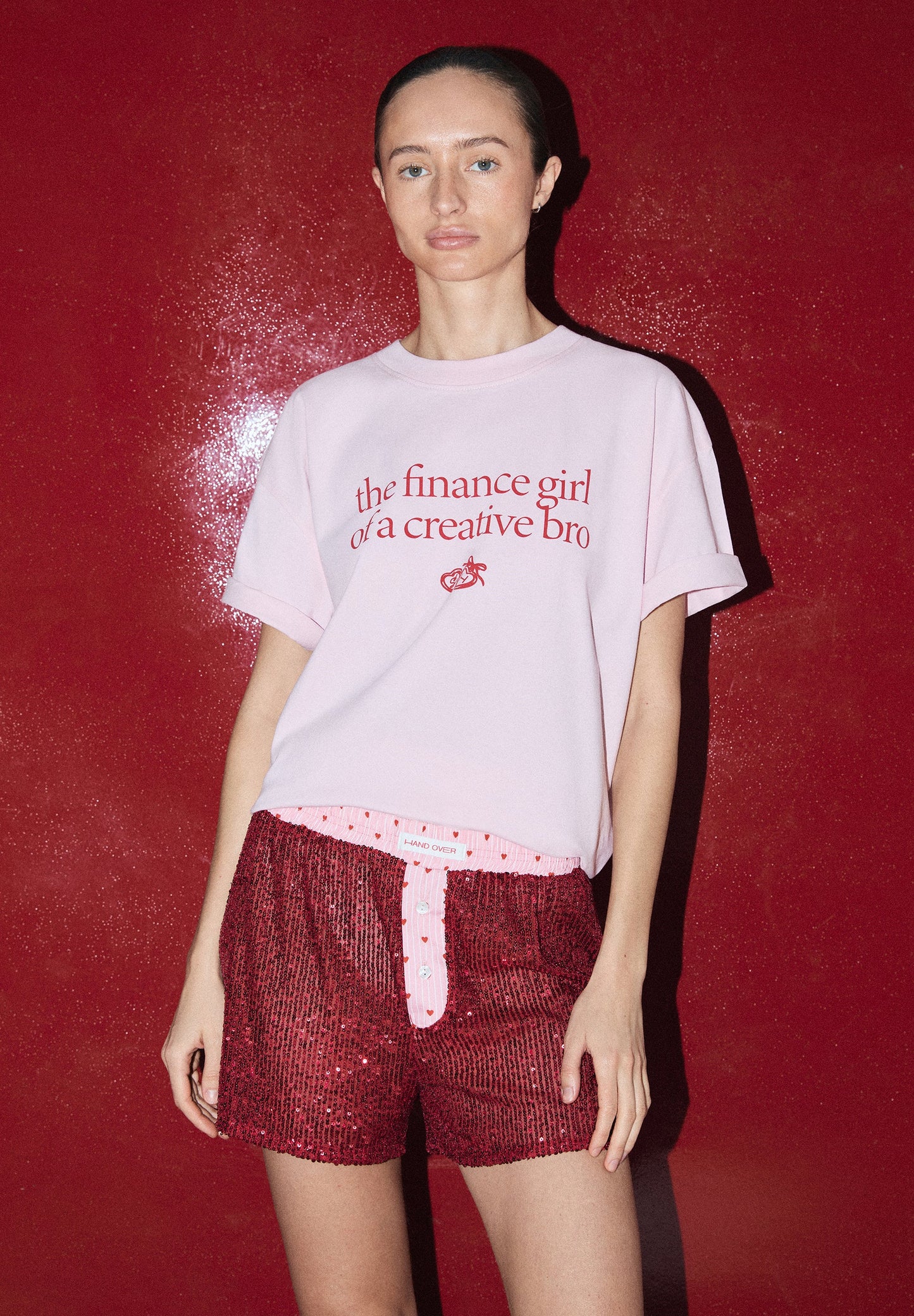 T-SHIRT MIT FINANZPRINT HANDOVER X SCALPERS