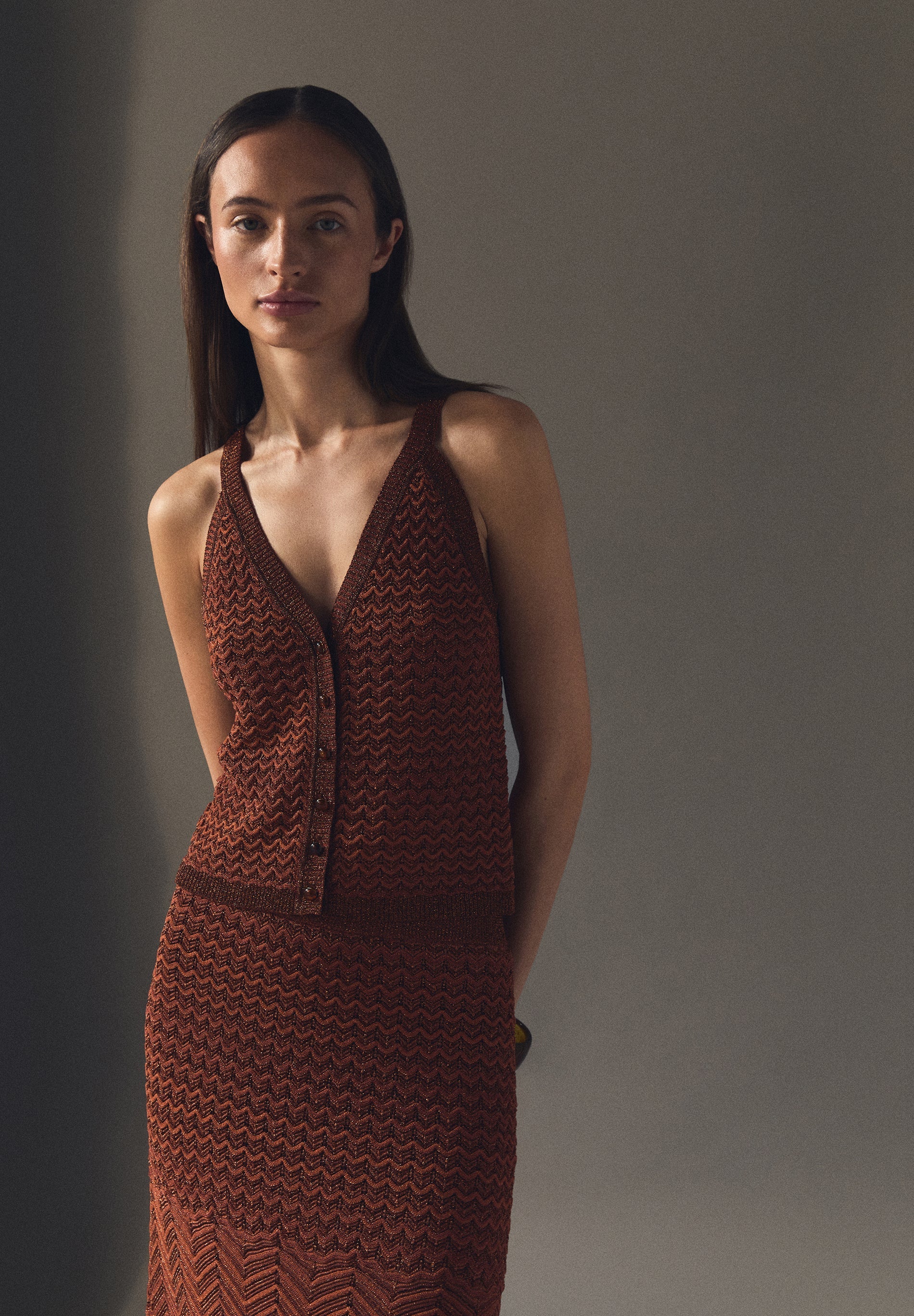 TOP IN MAGLIA FILO LAMÈ