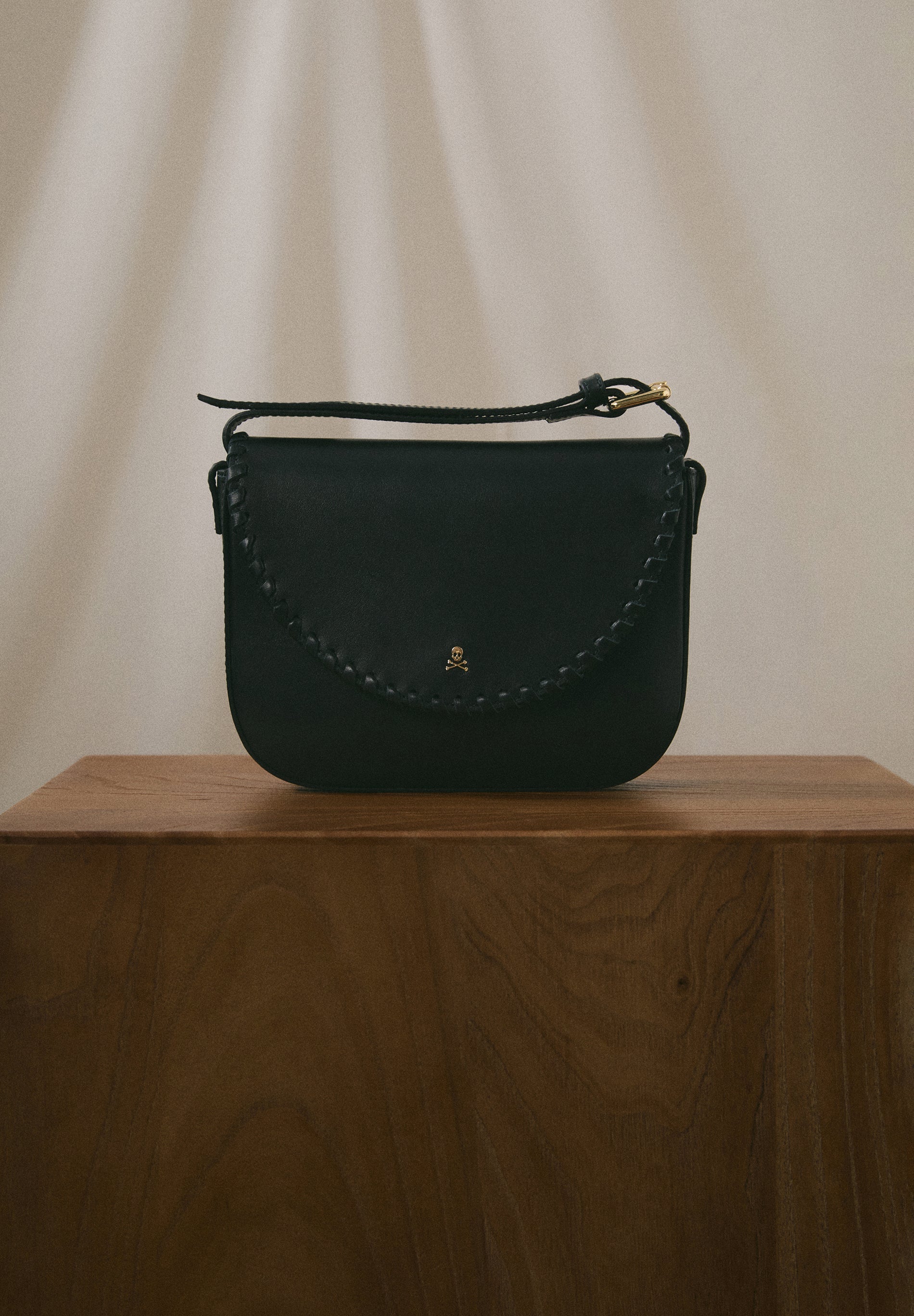 SAC BANDOULIÈRE CUIR TRESSÉ