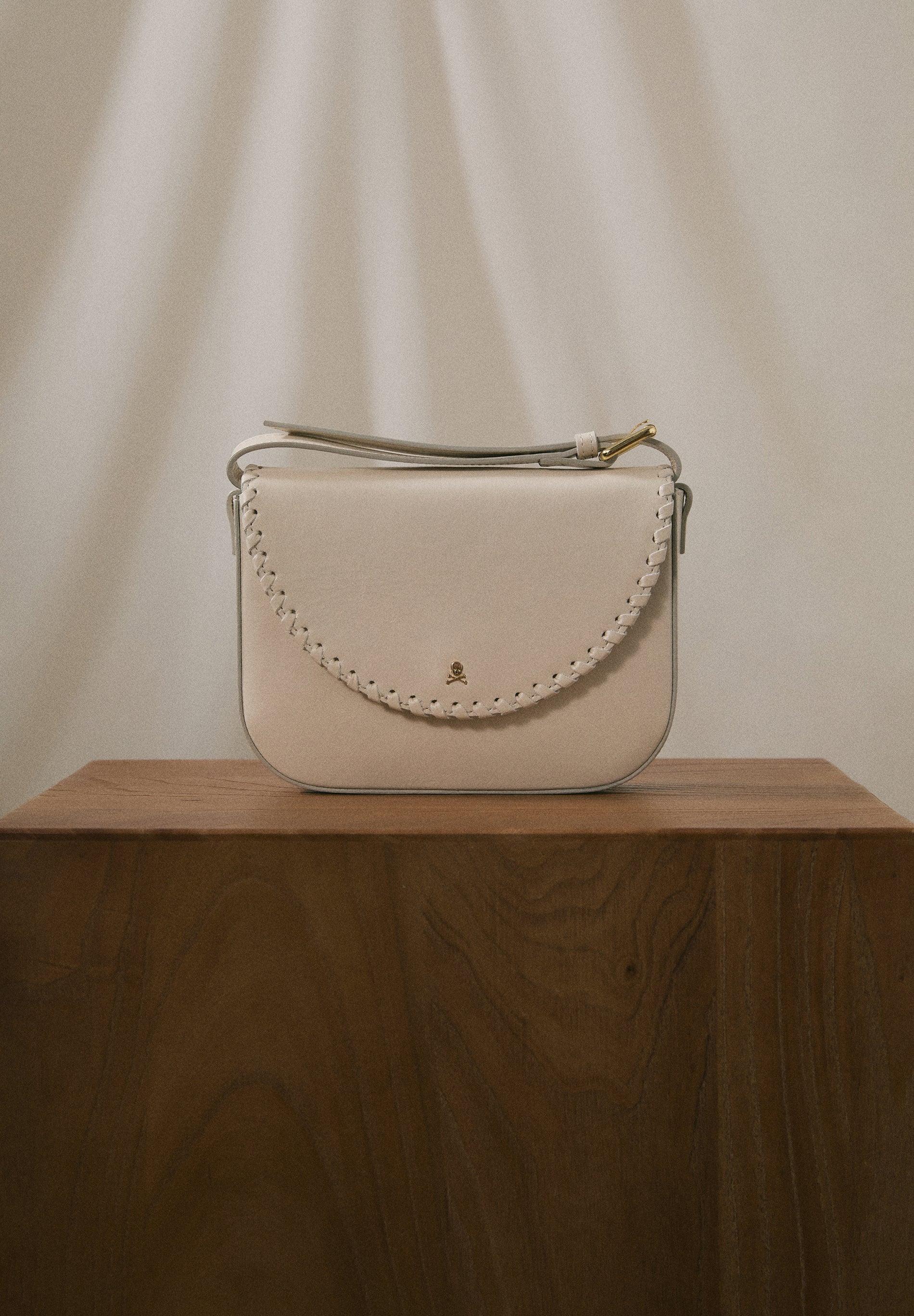 SAC BANDOULIÈRE CUIR TRESSÉ