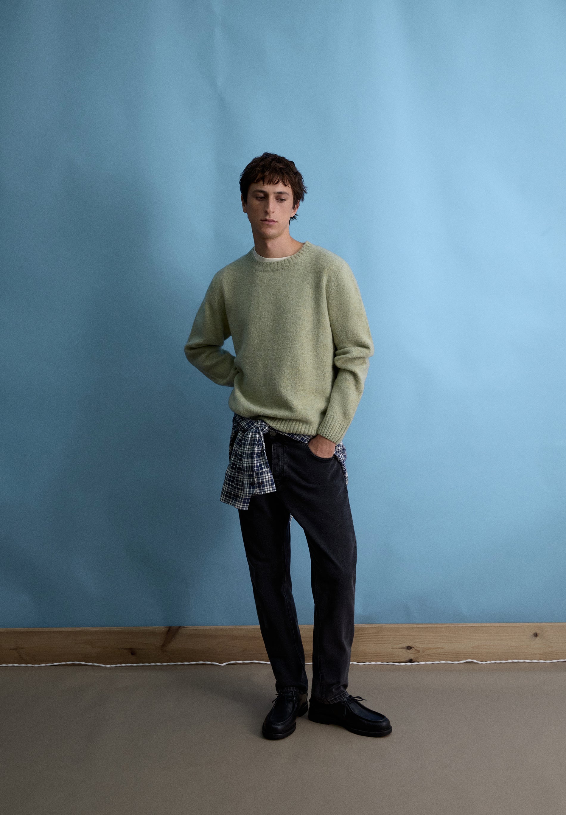 BRUSHED WOOL JUMPER