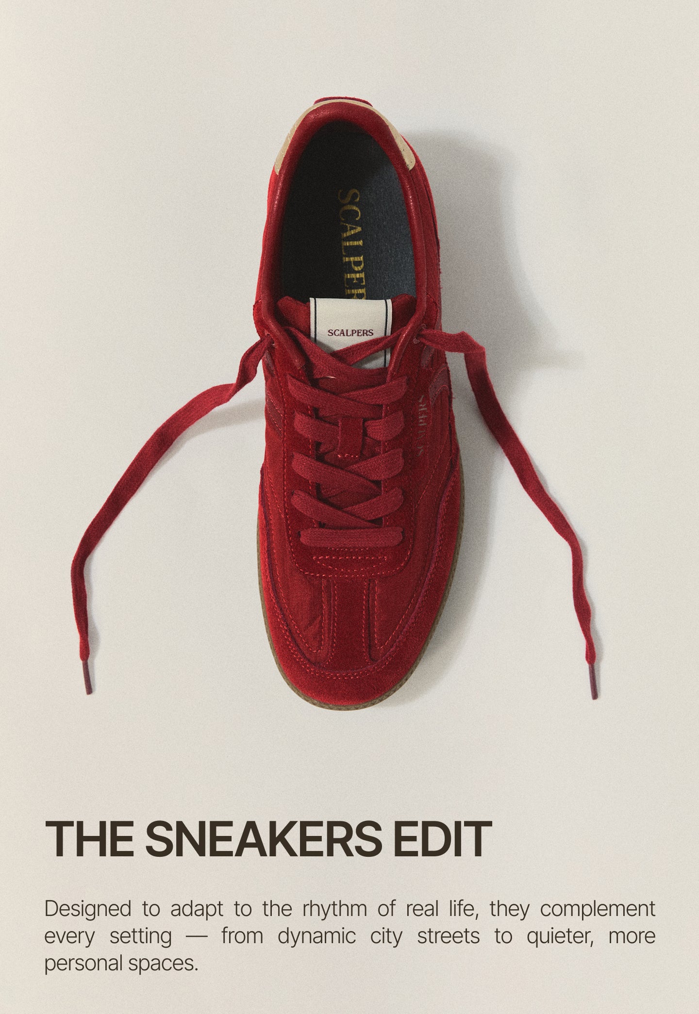 CONTRAST RETRO SNEAKERS