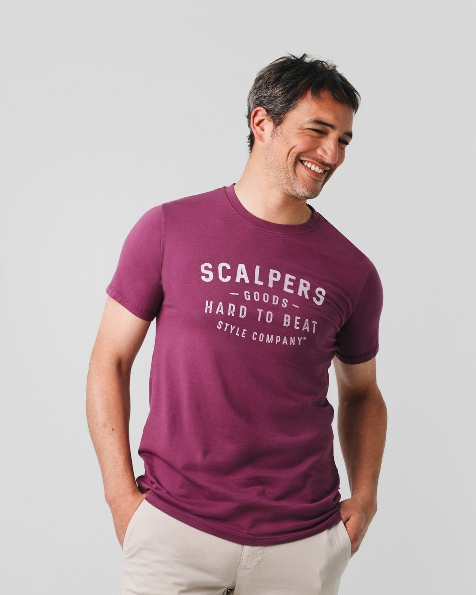 BASIC T-SHIRT WITH SCALPERS PRINT