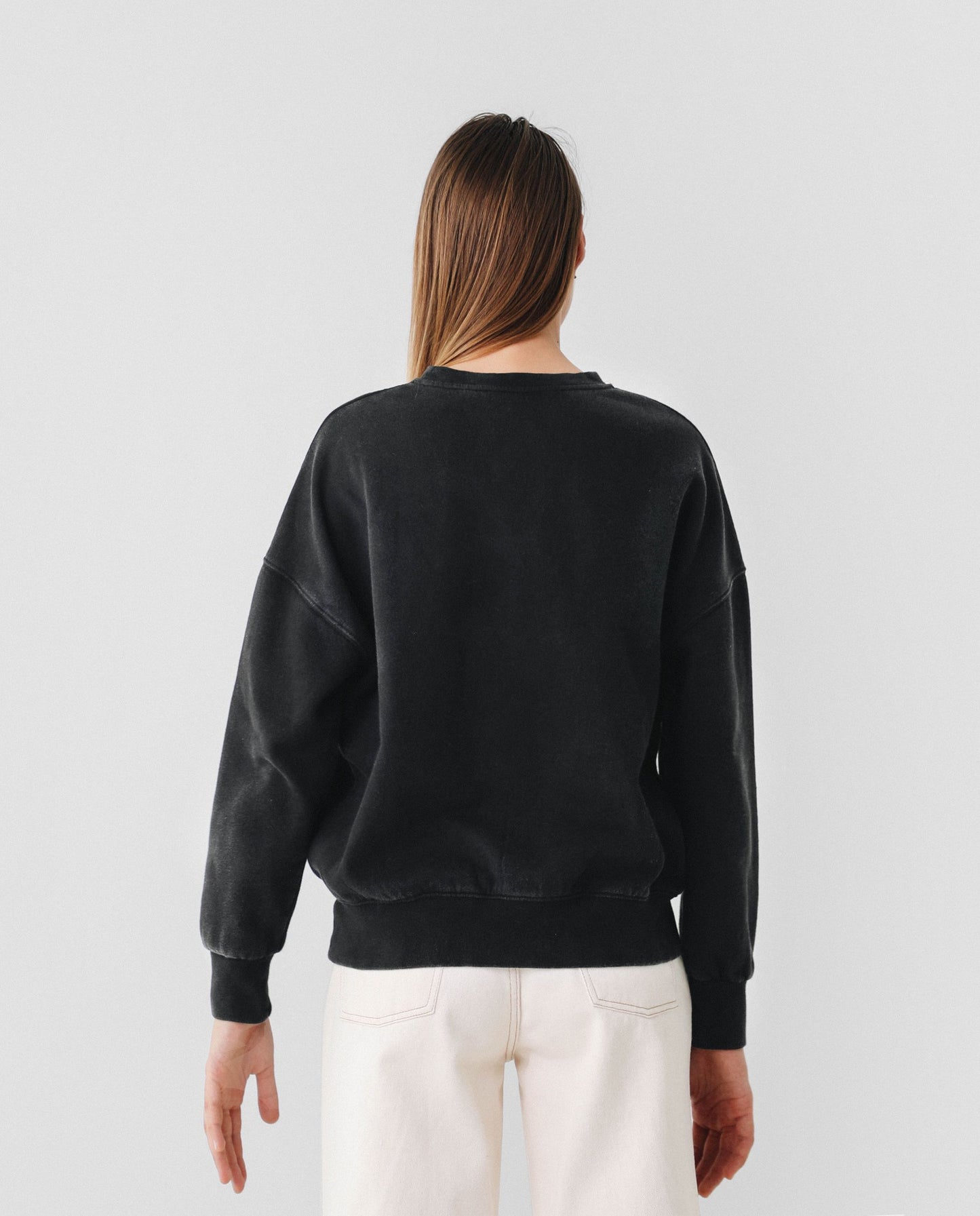 SWEATSHIRT WITH SKULL LOGO AND STUDS