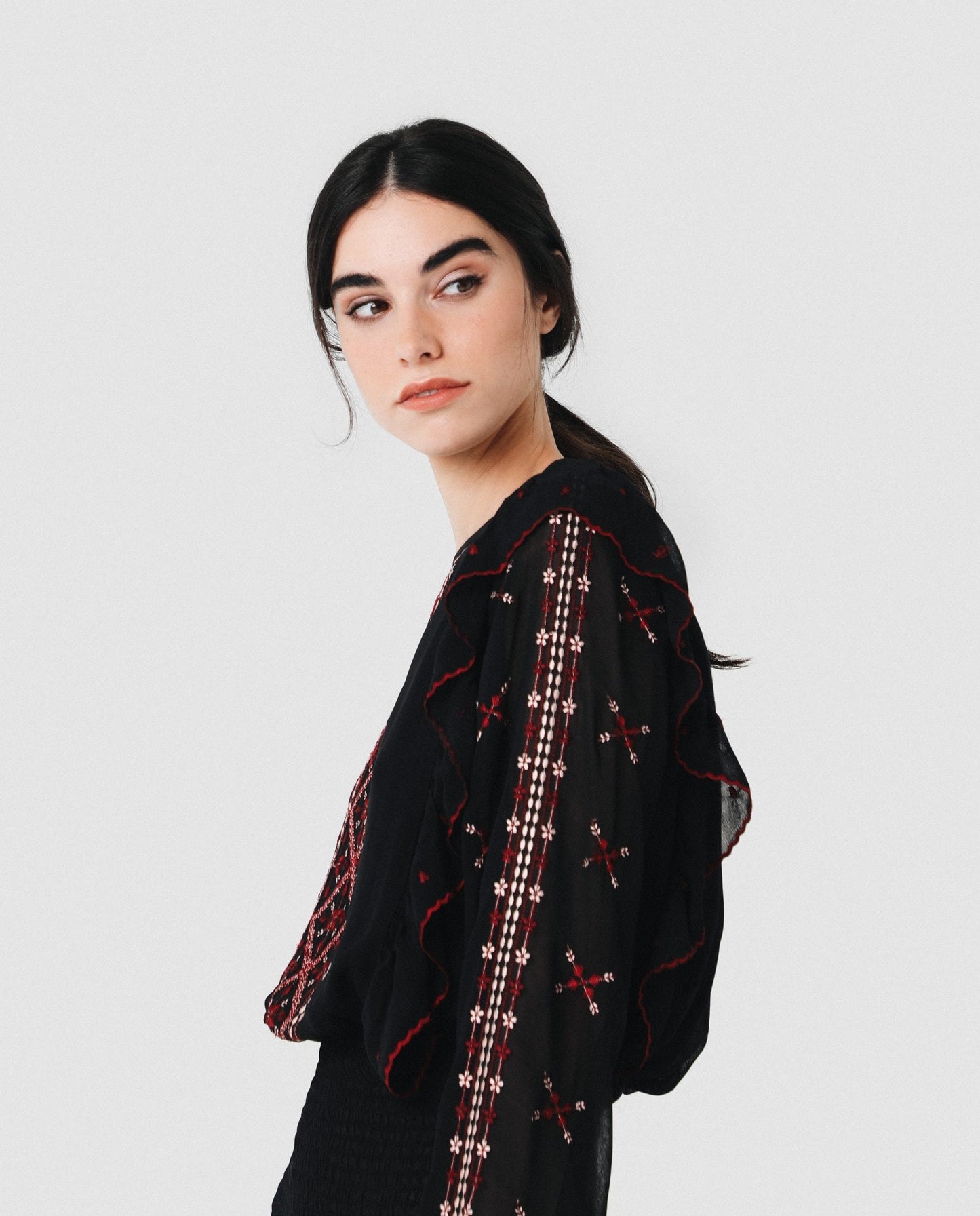 MINI DRESS WITH EMBROIDERY