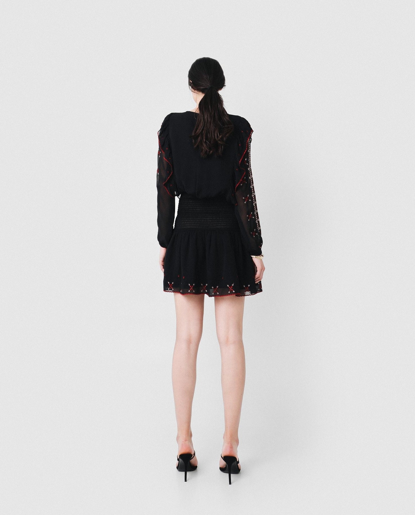 MINI DRESS WITH EMBROIDERY