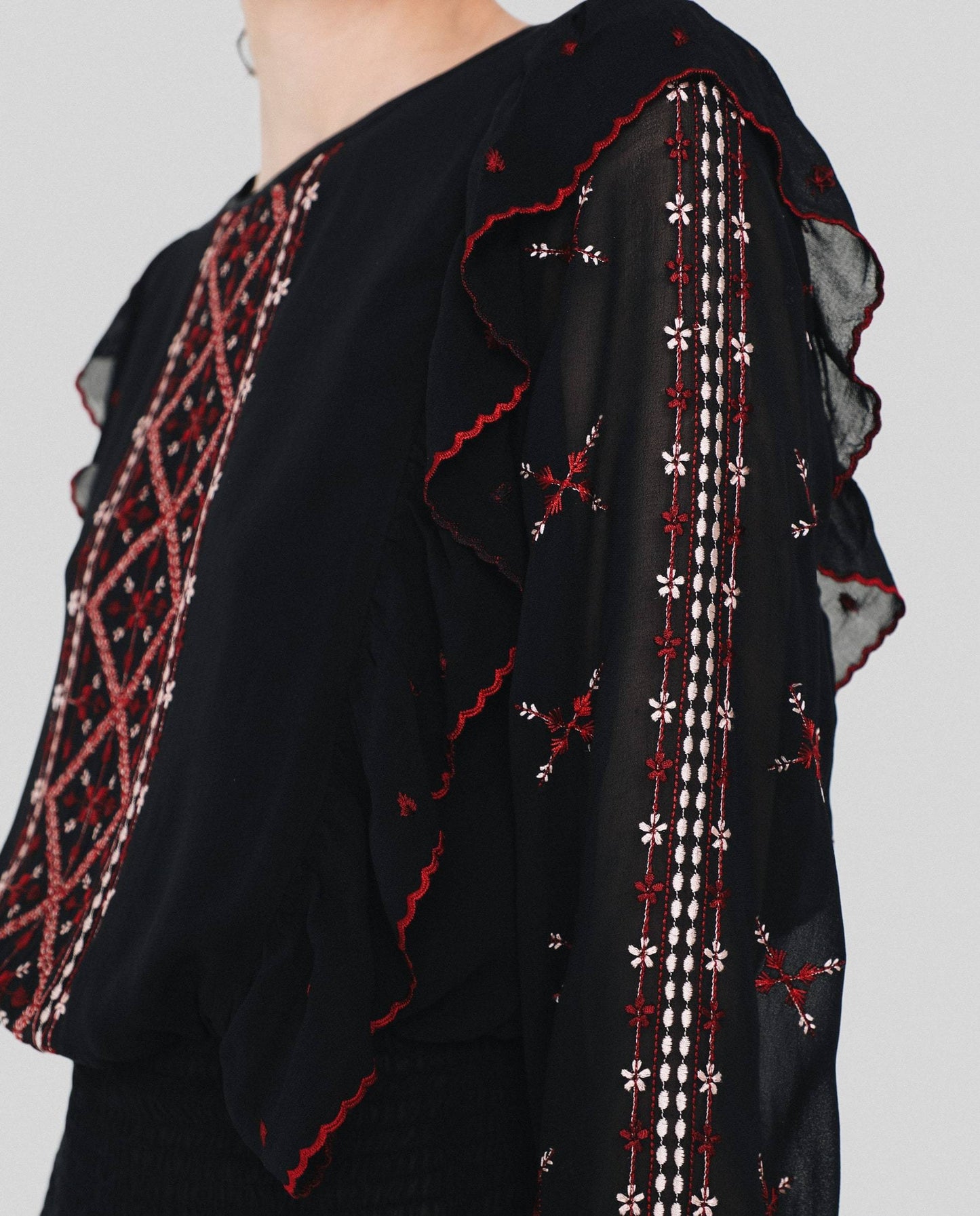 MINI DRESS WITH EMBROIDERY