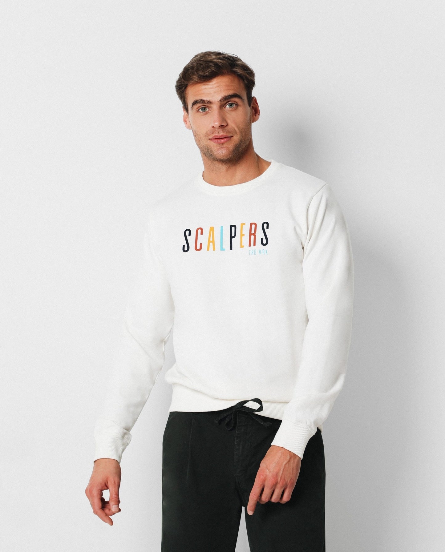 SWEATSHIRT WITH MULTICOLOUR PRINT
