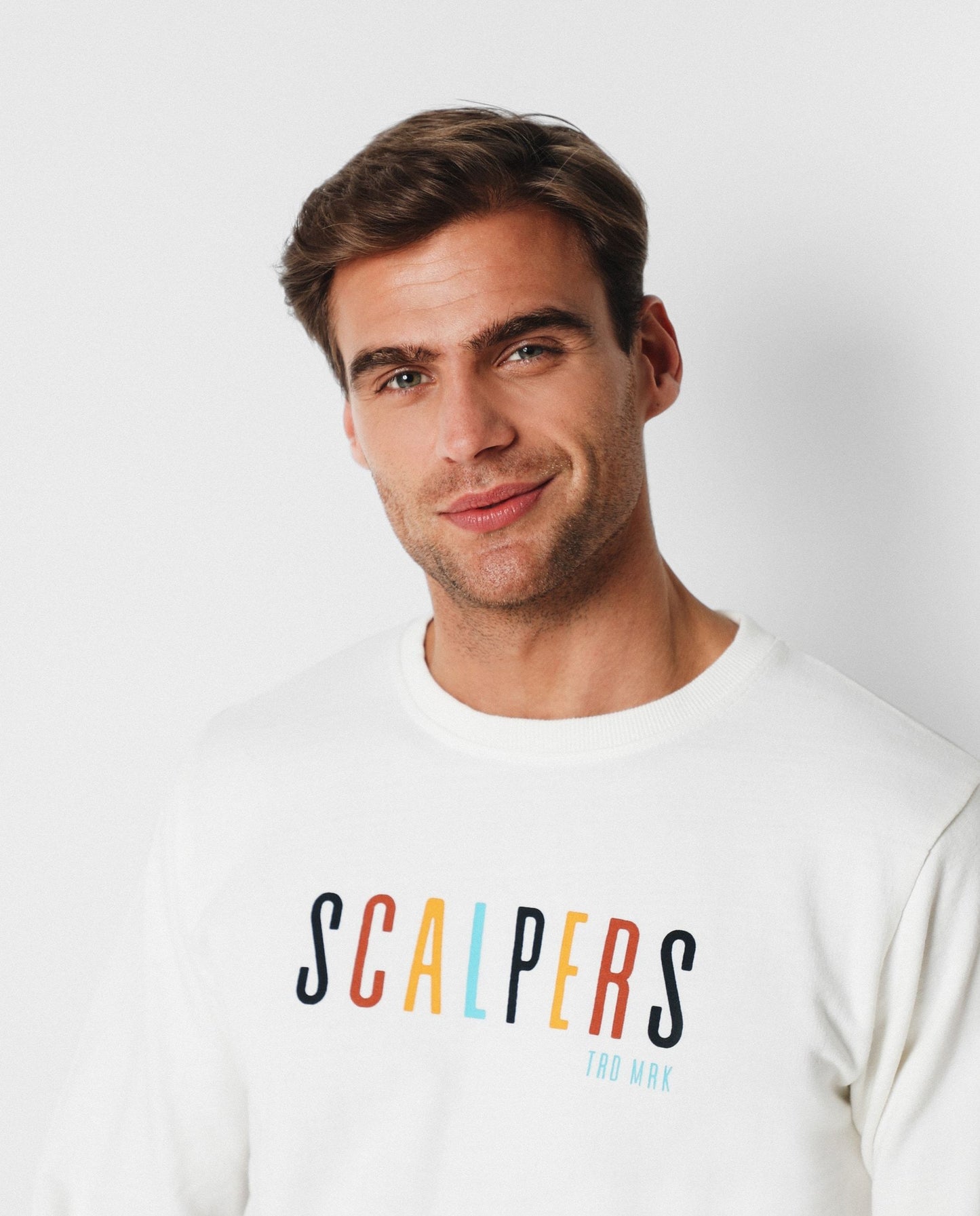 SWEATSHIRT WITH MULTICOLOUR PRINT
